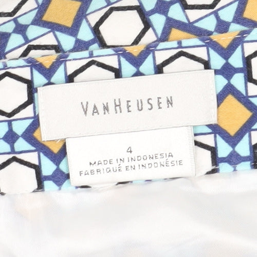 Van Heusen Women's Multicoloured Pencil Skirt Size 4