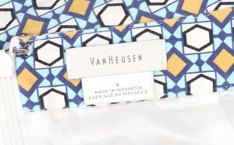 Van Heusen Women's Multicoloured Pencil Skirt Size 4