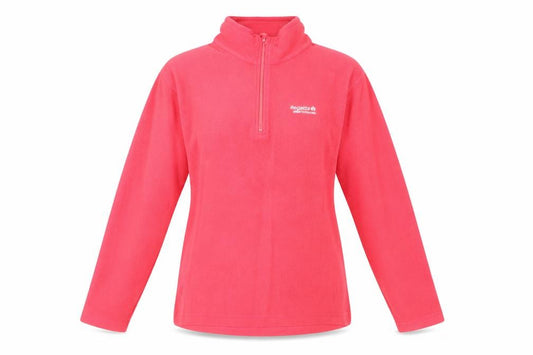 Front view of Regatta Women's Pink Fleece Sweatshirt, size 10