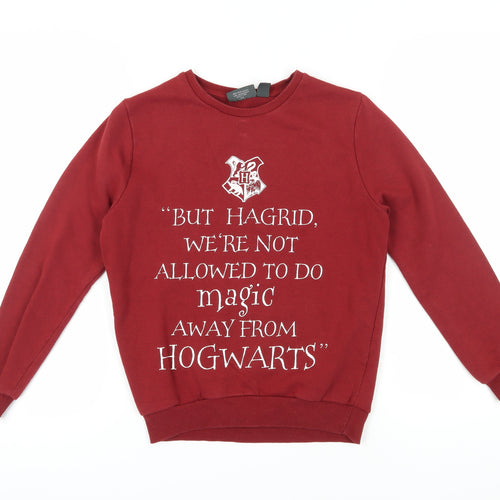 Harry Potter Unisex Red Pullover Sweatshirt Size 6