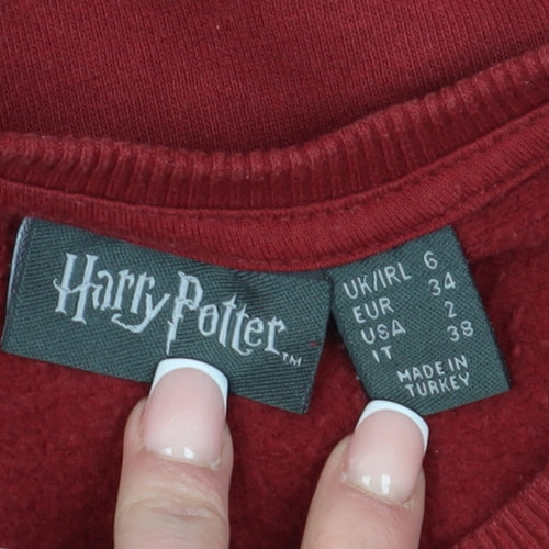 Harry Potter Unisex Red Pullover Sweatshirt Size 6