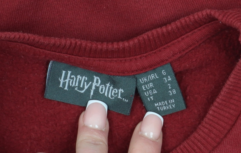 Harry Potter Unisex Red Pullover Sweatshirt Size 6