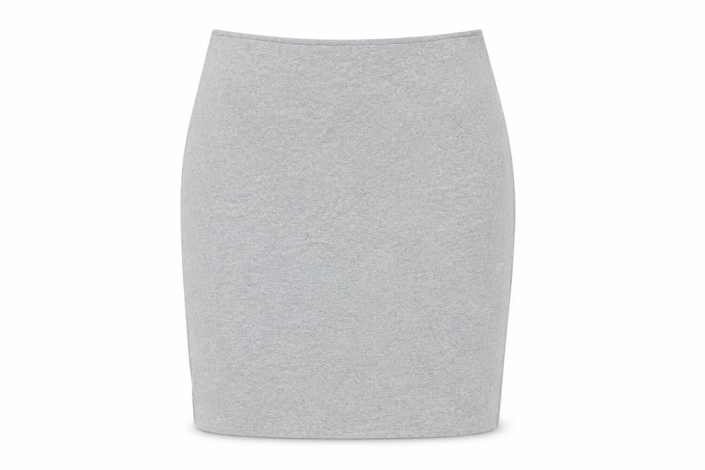 Whistles Women's Grey Pencil Skirt, Size 10, Stretch Cotton