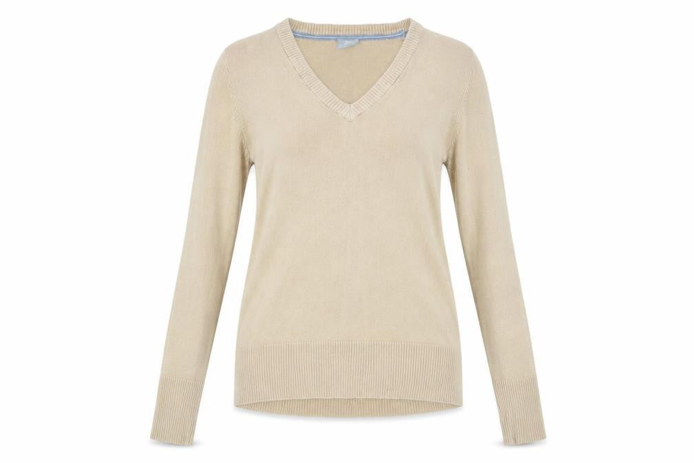 Trespass Women's Beige V-Neck Pullover Jumper M