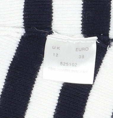 Eastex Women's Blue Striped Cardigan, Size 12
