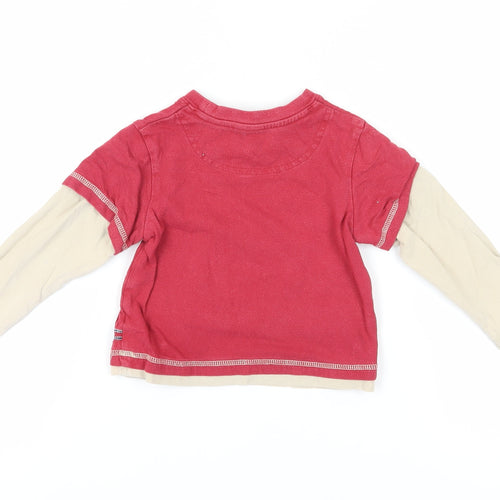 Jasper Conran Unisex Red Train T-Shirt, 12-18 Months