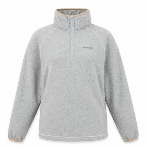 Craghoppers Women's Grey 1/2 Zip Henley Sweatshirt Size 10