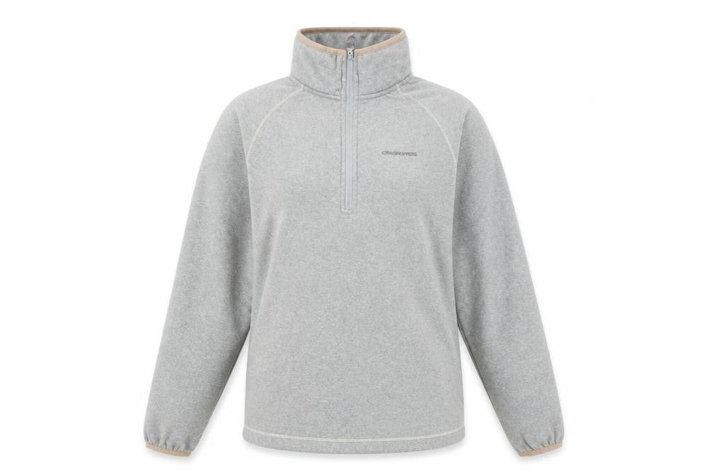 Craghoppers Women's Grey 1/2 Zip Henley Sweatshirt Size 10