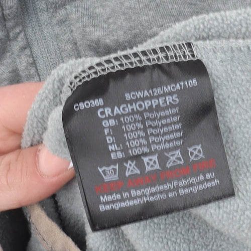 Craghoppers Women's Grey 1/2 Zip Henley Sweatshirt Size 10