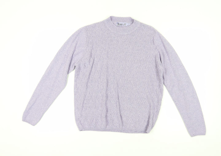 Honor Millburn Women's Purple Cable-Knit Jumper M