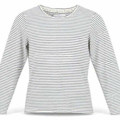 Jasper Conran Girls White Striped Long Sleeve T-Shirt, Size 9