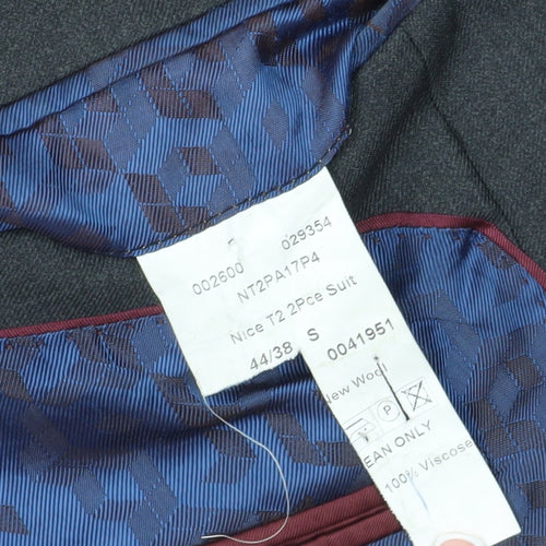 Magee Men's Grey Wool Suit Jacket, Size 44S Classic Fit