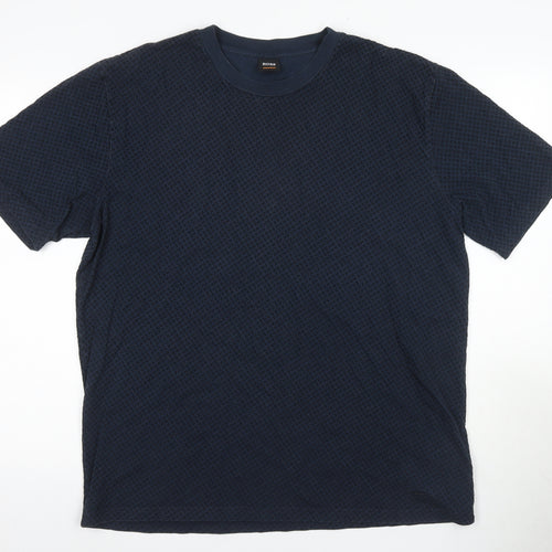 Hugo Boss Men's XL Blue Crew Neck T-Shirt