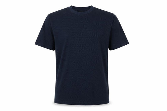 Front view of Hugo Boss Men's XL Blue Crew Neck T-Shirt