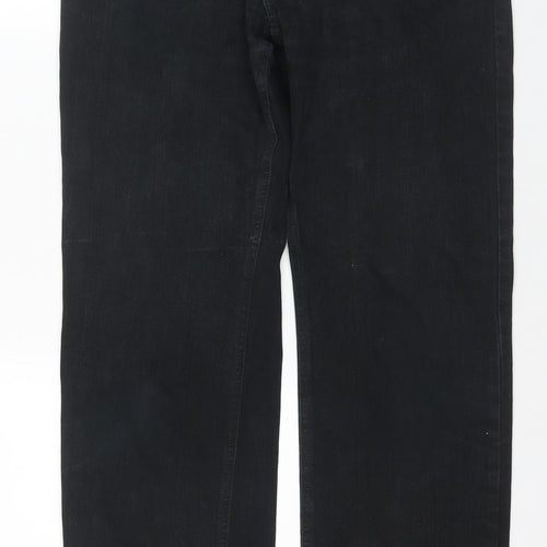 Farah Men's Black Straight Jeans 34 Mid Rise