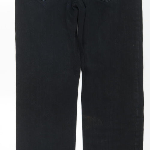 Farah Men's Black Straight Jeans 34 Mid Rise