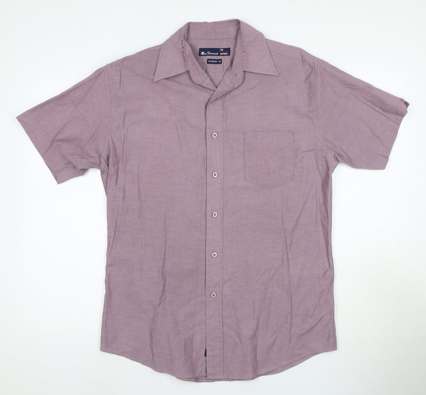 Ben Sherman Men's Purple Button-Up Shirt M