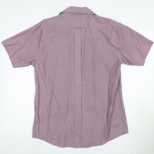 Ben Sherman Men's Purple Button-Up Shirt M