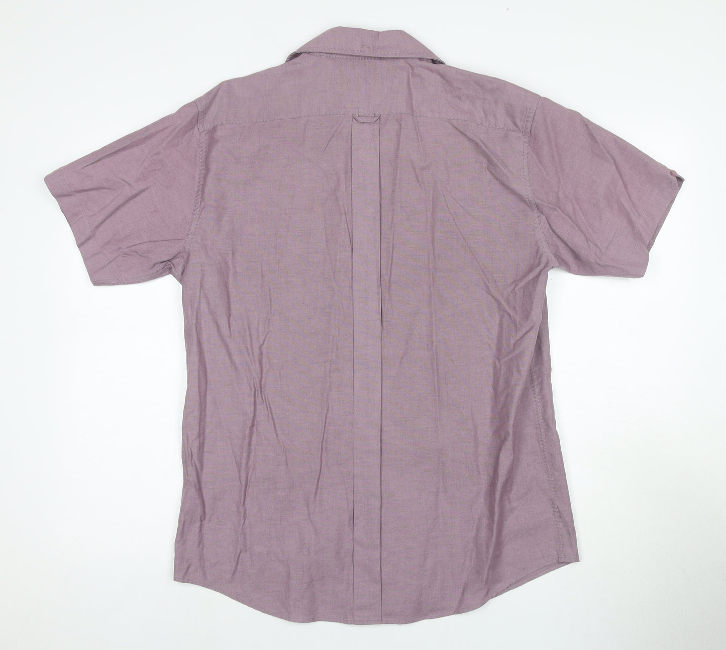 Ben Sherman Men's Purple Button-Up Shirt M