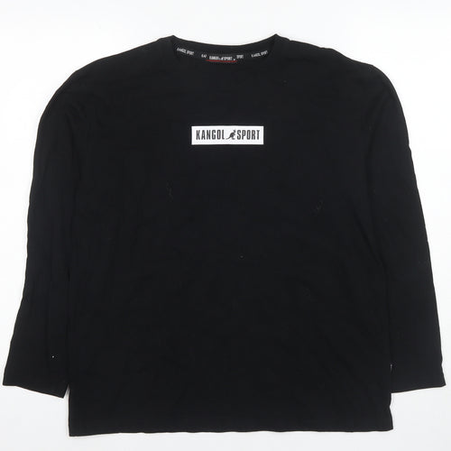 Kangol Sport Men's Black Long Sleeve T-Shirt M