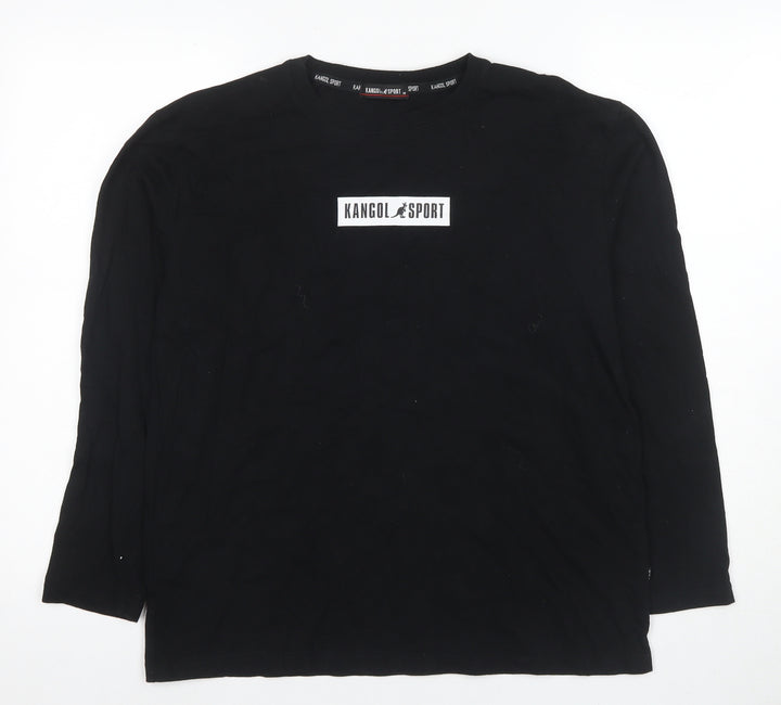 Kangol Sport Men's Black Long Sleeve T-Shirt M