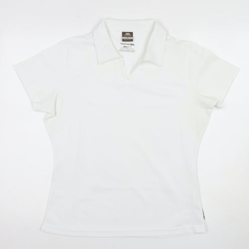 Trespass Women's White Polo Shirt XL Quick Dry