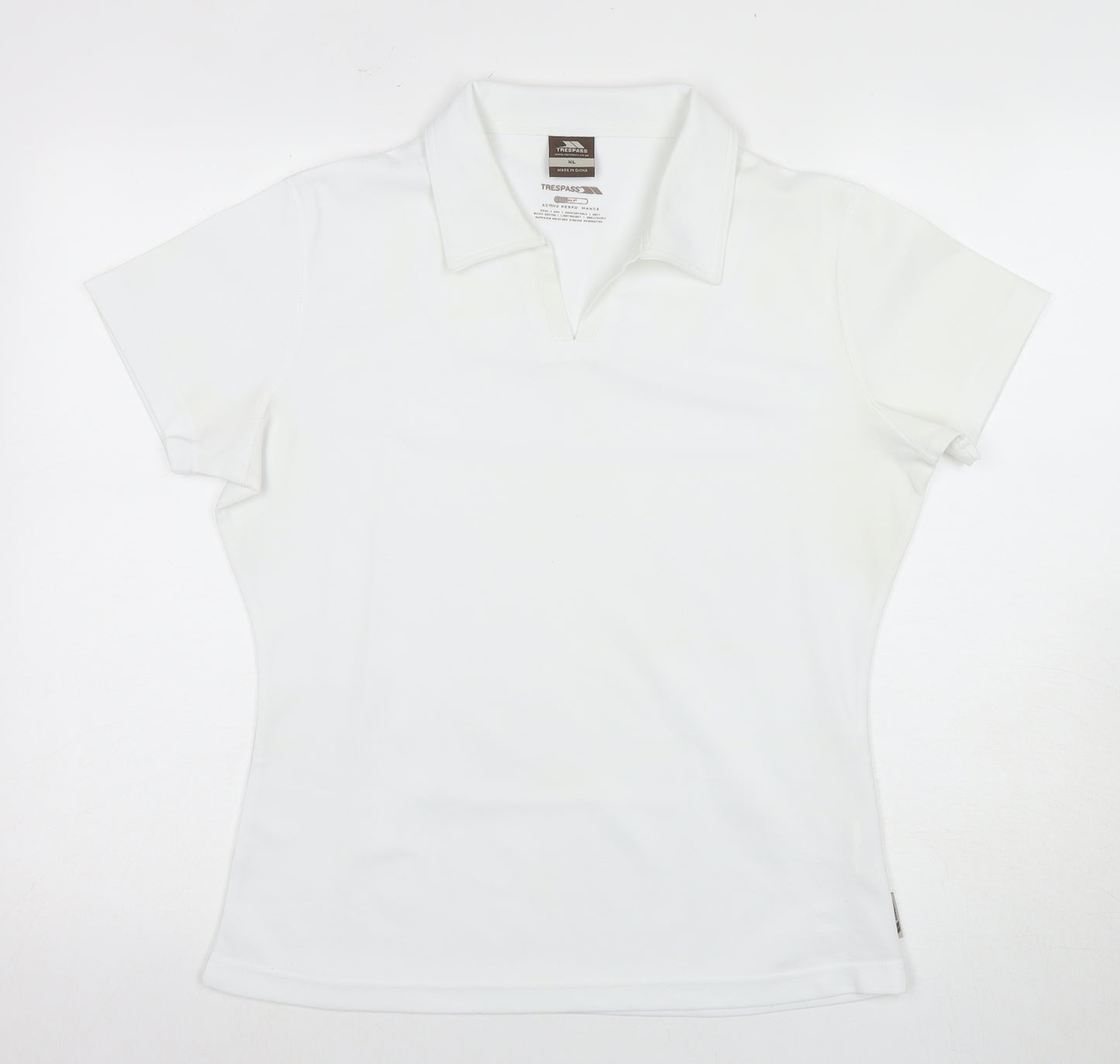 Trespass Women's White Polo Shirt XL Quick Dry