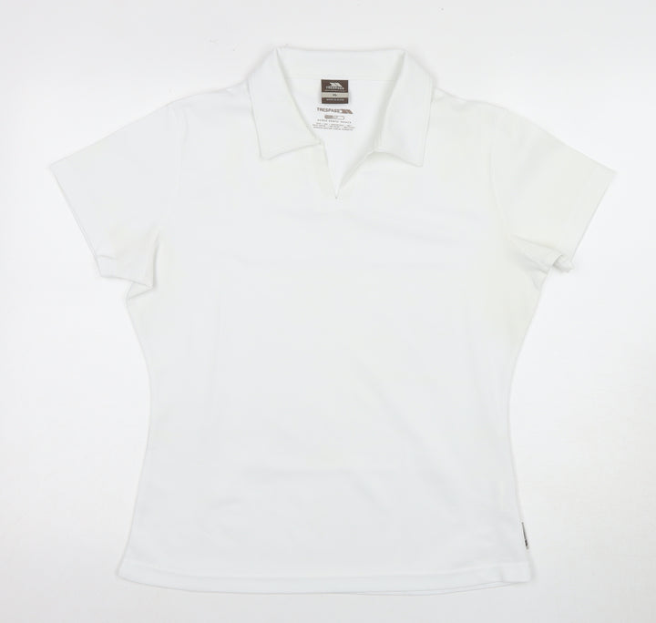 Trespass Women's White Polo Shirt XL Quick Dry