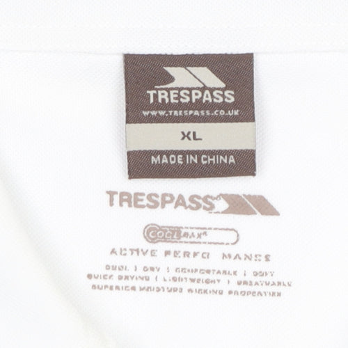 Trespass Women's White Polo Shirt XL Quick Dry