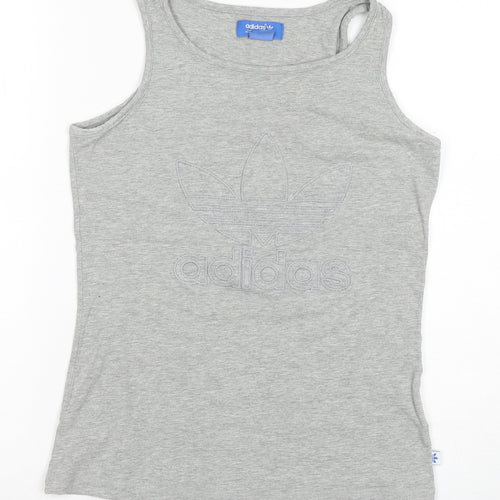 Adidas Women's Grey Tank Top, Size 10, Summer Essential