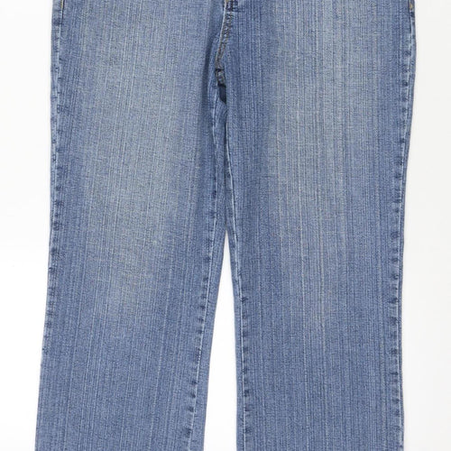 CHOKLATE Women's Blue Straight Jeans Size 14 Regular