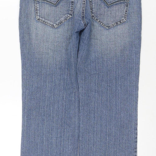 CHOKLATE Women's Blue Straight Jeans Size 14 Regular