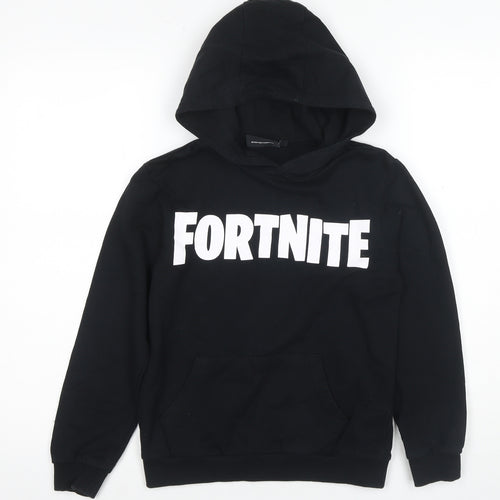 Fortnite Boys Black Graphic Hoodie 9-10 Years