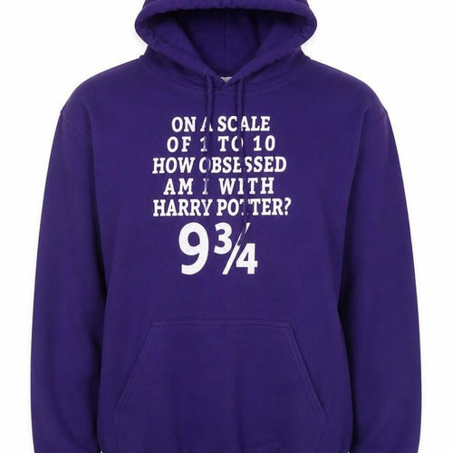 Gildan Unisex Purple Harry Potter Hoodie M