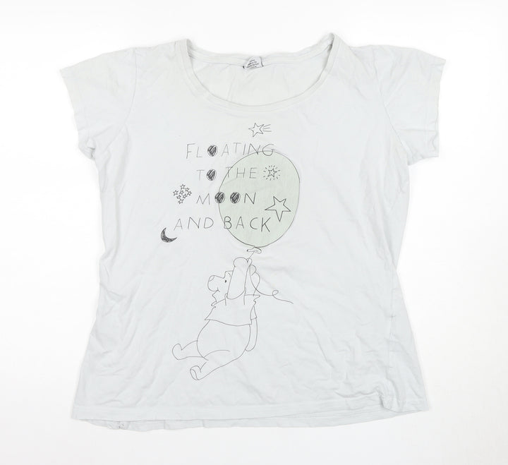 Disney Women's White Winnie the Pooh XL Nightshirt