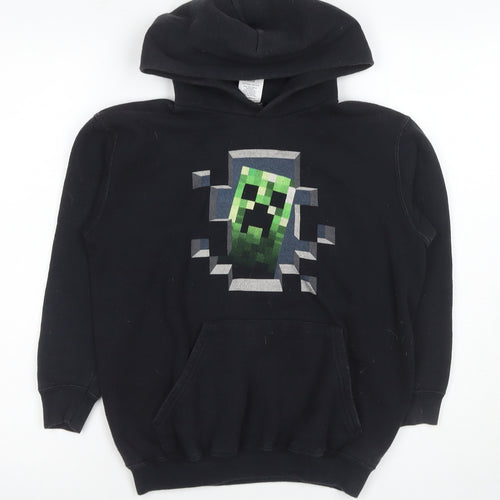 Jinx Boys Black Minecraft Pullover Hoodie 10-11 Years