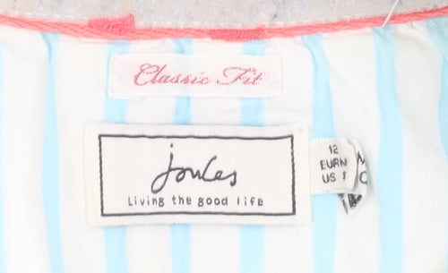 Joules Women's White Sweatshirt, Size 12, Classic Fit