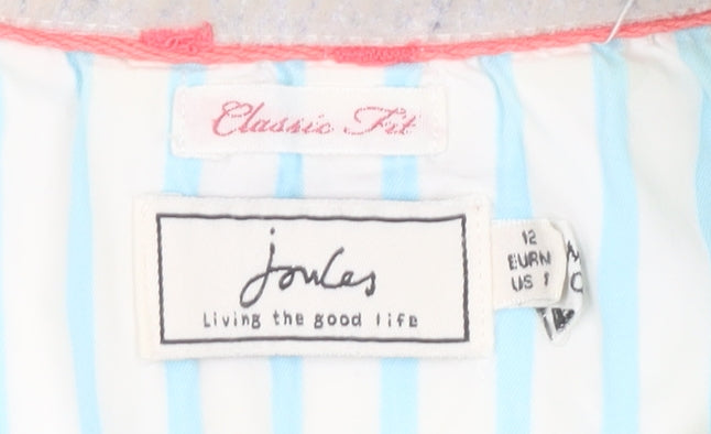 Joules Women's White Sweatshirt, Size 12, Classic Fit