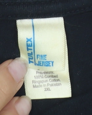 Tultex Men's Black 2XL Led Zeppelin Band T-Shirt