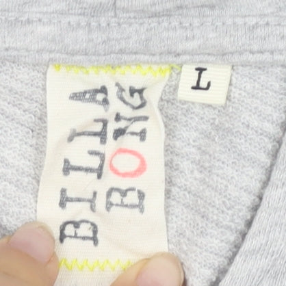 Billabong Women's Grey Pullover Hoodie - Size L
