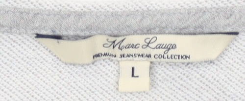 Marc Lauge Grey Women's Graphic Sweatshirt L
