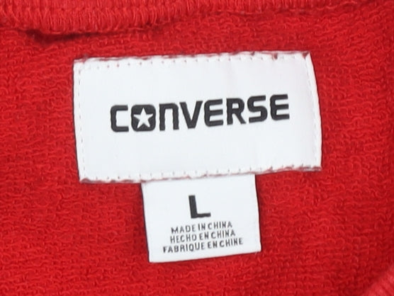 Converse Unisex Red Logo Sweatshirt L