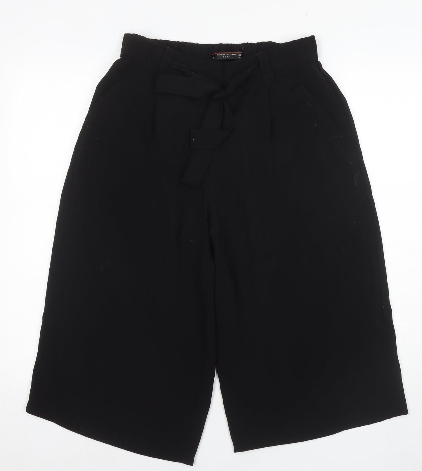 Zara Women's Black Paperbag Trousers, Size 10