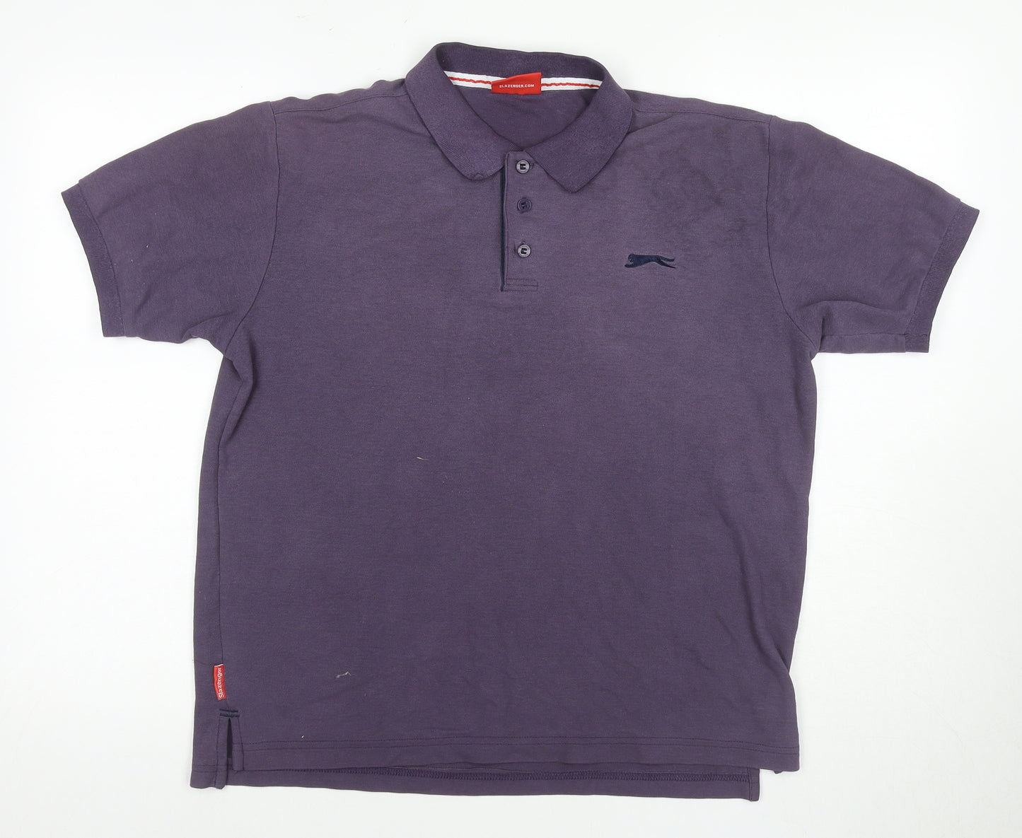 Slazenger Men's Purple L Polo Shirt, Casual Sports Style