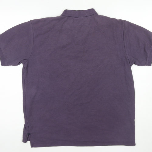 Slazenger Men's Purple L Polo Shirt, Casual Sports Style