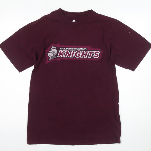 Adidas Unisex Burgundy T-Shirt M University Sports