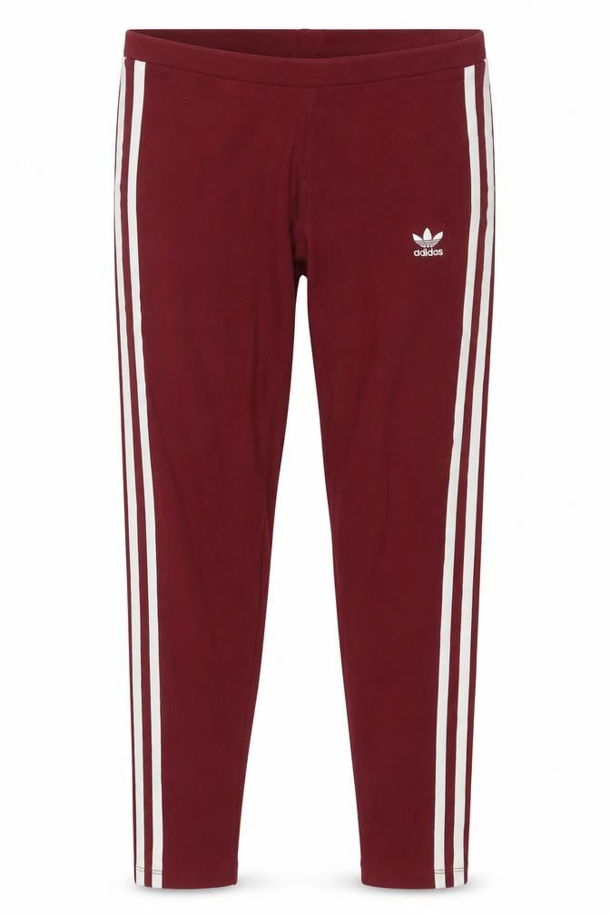 Front view of Adidas Women's Red Ankle Leggings, size 8