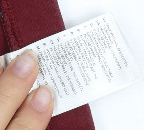 Adidas Women's Red Ankle Leggings Size 8