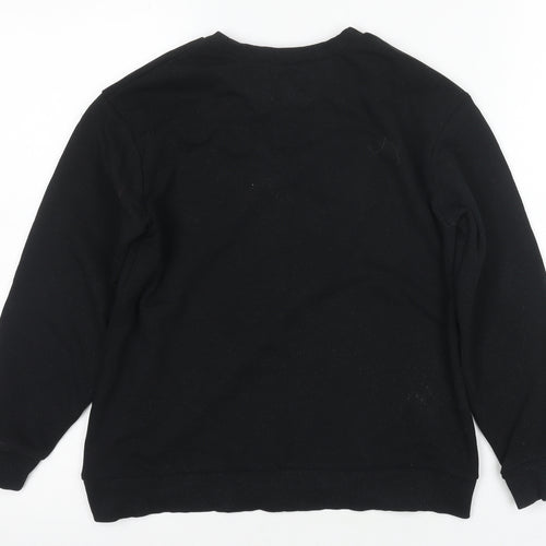 Pineapple Black Teens Pullover Sweatshirt Size 12