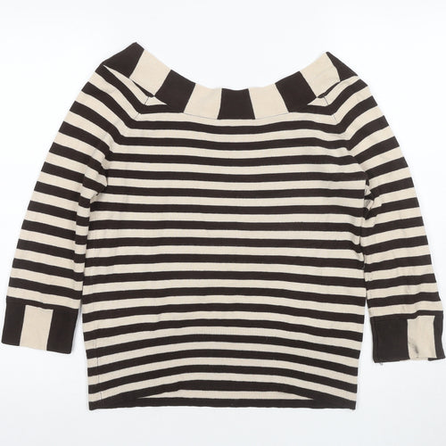 Wallis Women's Striped Boat Neck T-Shirt, Size 14
